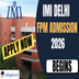 IMI Delhi FPM Admission 2026 Begins @imi.edu; Apply By December 27